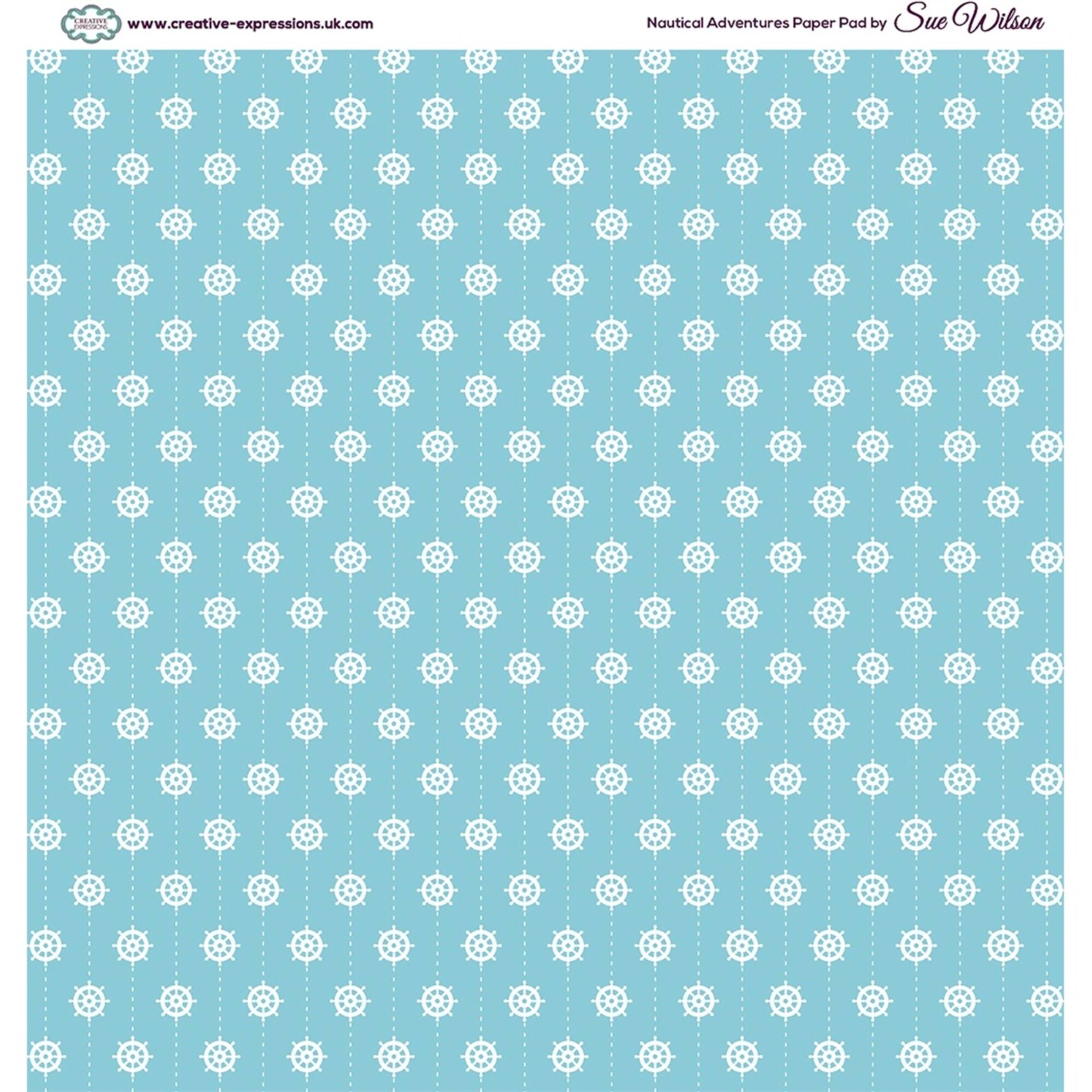 Creative Expressions Single-Sided Paper Pad 8" x 8" 24 ct. Nautical Adventure By Sue Wilson